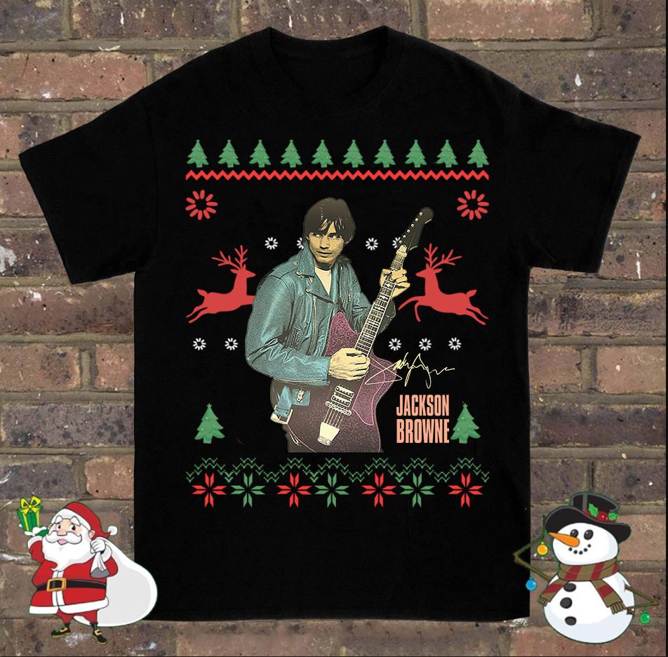 Джексон Браун Уродливая Рождественская Футболка Все Размеры S-5XL Унисекс Футболка XXL