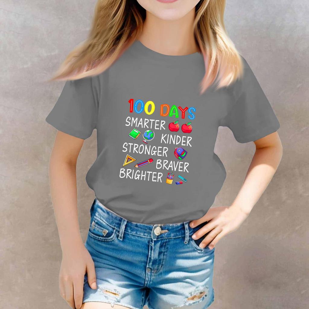 St. Camisetas Infantis Menina Menino Dia de São Patrício Top Infantil Meninos e Meninas Camiseta Estampada de Manga Curta