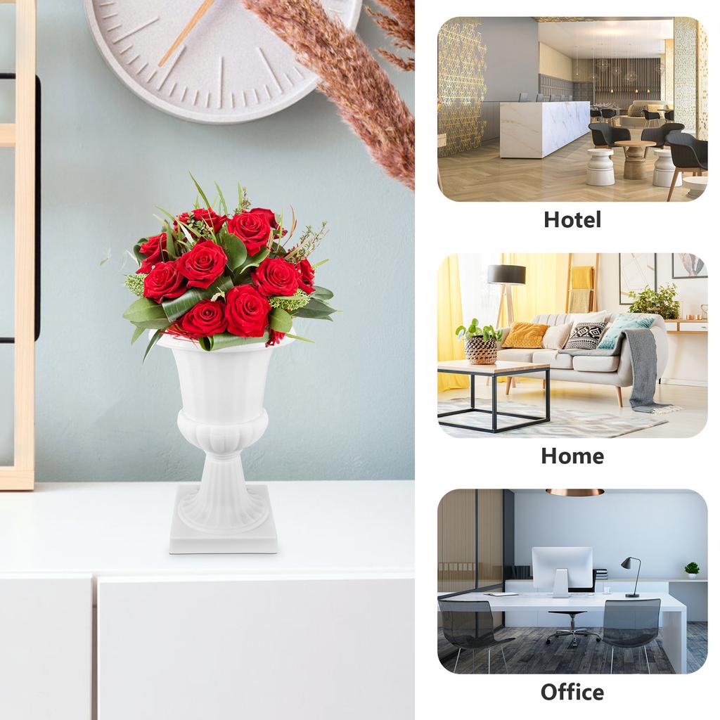 Detachable Roman Column Flower Pot Artificial Flower Arrangement Vase Wedding Decoration Flower Pot Floral Pedestal Holder Decor