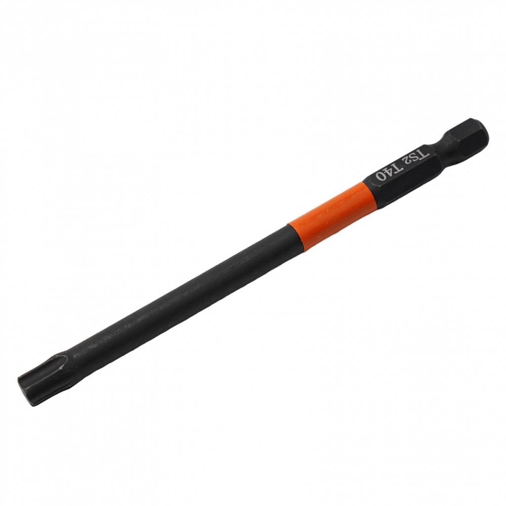 Practical Screwdriver Bit Silver T10-T40 1/4 Hex Shank 100mm