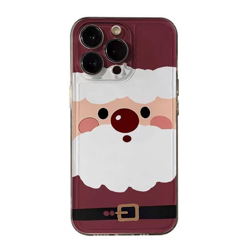 Capa de Celular Desenho de Boneco de Neve de Natal Para iPhone 16 15 11 12 14 13 Pro Max Mini XS Max XR SE 7 8 Plus Capas de Silicone Macio