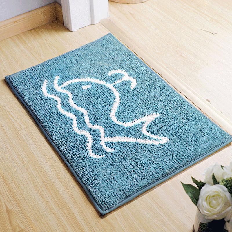 Toilet Floor Surface Mat Toilet Door Moisture-wicking Carpet Door Rug Entry Bedroom Floor Mat Bathroom Slip-resistant Mat