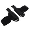Lifting Wrist Straps Women Men Cowhide Weight Lifting Grips Anti Slip Gym Workout Straps for Deadlift Powerlifting Black