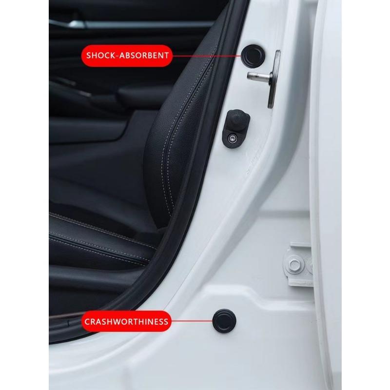 10pcs Car Door Shock Absorbing Gasket Door Closing Buffer Silencer Pad Door Side Sound Insulation Protection SelfAdhesive Device