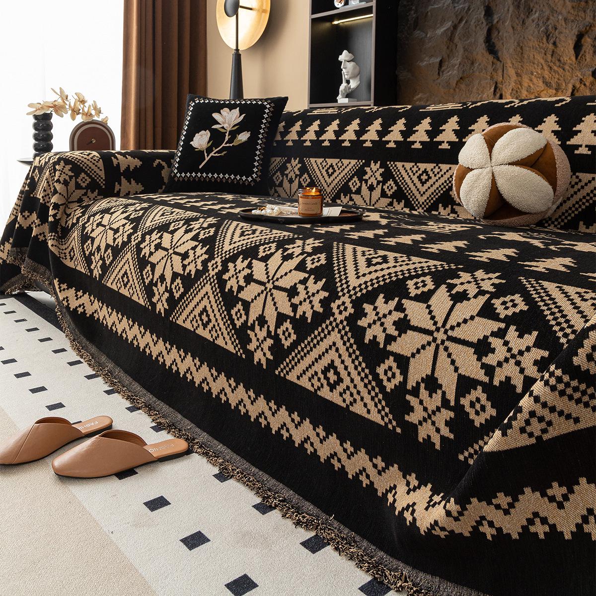 

Скандинавский минималистичный шенилловый диванный плед - Защита от царапин, Универсальный чехол для четырех сезонов 180*230cm