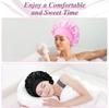 Breathable Silk Bonnet Satin Hair Bonnet Wide Band Sleep Cap Sleep Cap Stay on All Night Hair Wrap Cover Slouchy for Long Hair