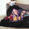 Warm Soft Blanket Camping Kpop Demon Hunters Bedding Throws  Flannel Bedspread For Bedroom Comfortable Sofa Bed Cover
