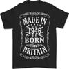 Born In Britain 79th Birthday Made 1946 Mens T-Shirt 100% Cotton