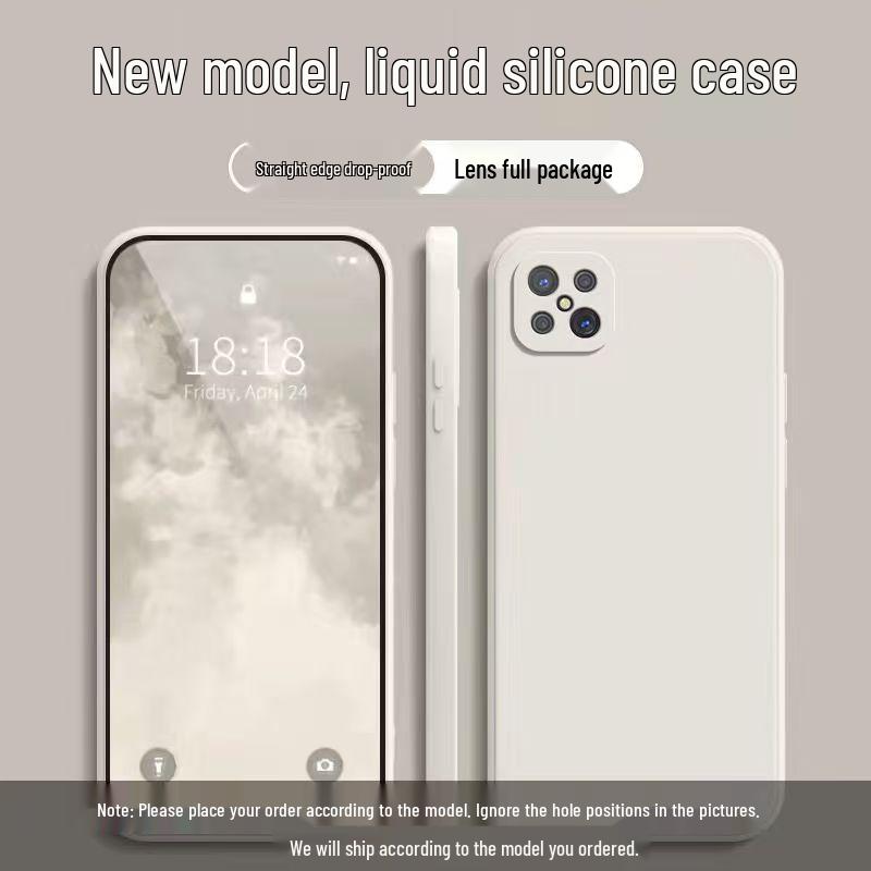 OPPO A92s Case - Solid Color Rubik's Cube Design, Full Coverage, Anti-Drop, Soft Shell,