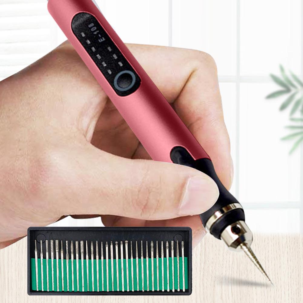 Electric Engraving Pen Rechargeable Engraver Drill Machine for Jewelry Glass Woodworking Mini Grinder Cordless Rotary Tool Parts