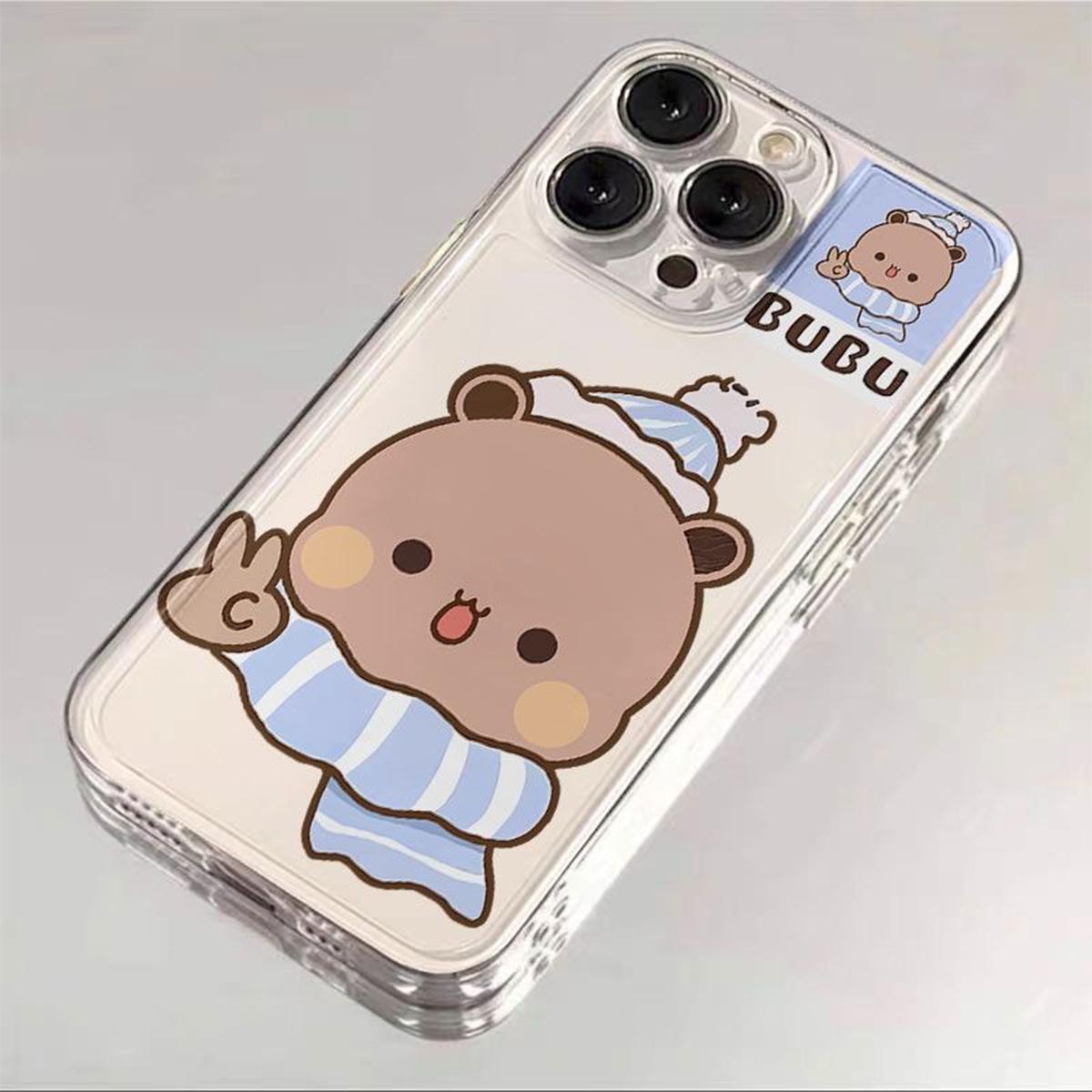

New Solid Color Transparent Phone Case for Girls, for Apple 14pro, Transparent Space Case with Cute and Super Cute Pattern For iPhone 17PROMAX