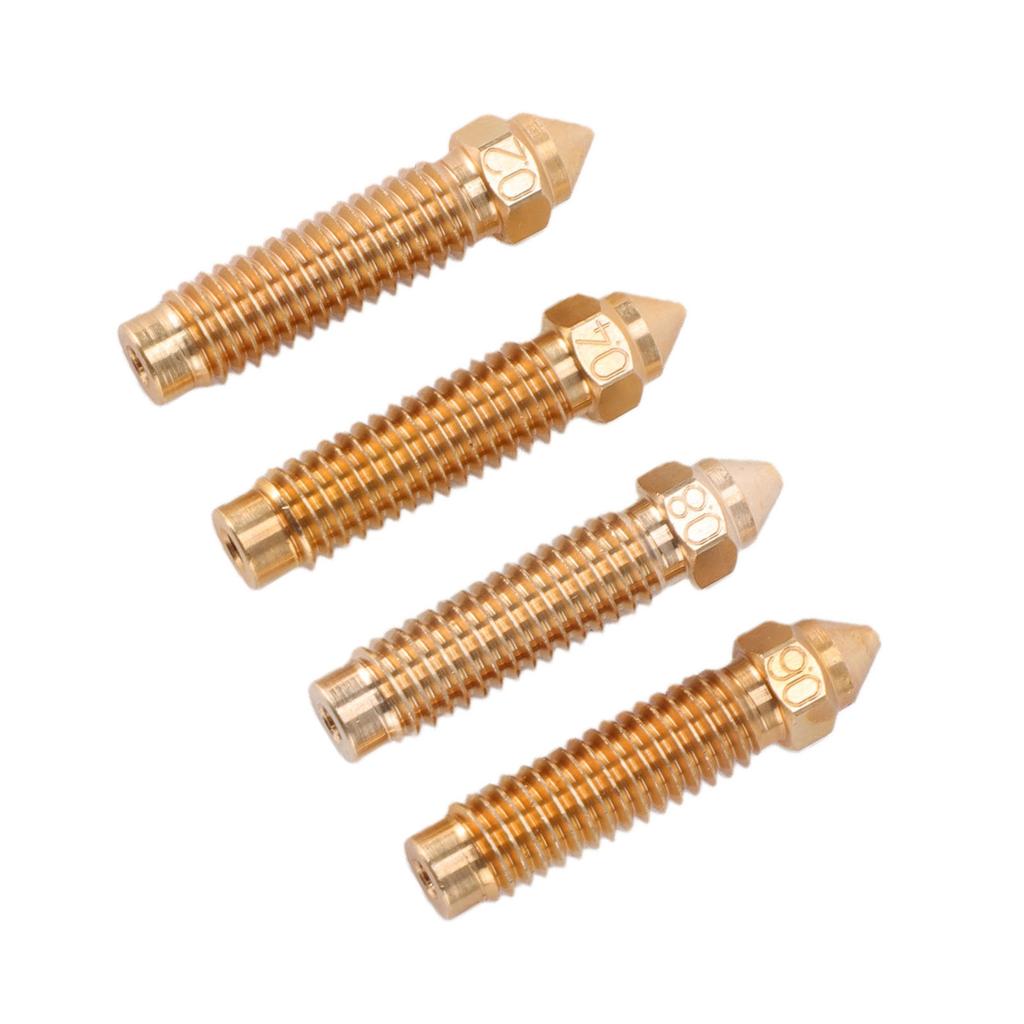 4 Pcs 3D Printer Nozzle Replacement for Elegoo Centauri Carbon 3D Printer 0.2mm 0.4mm 0.6mm 0.8mm Brass Hotend Nozzle