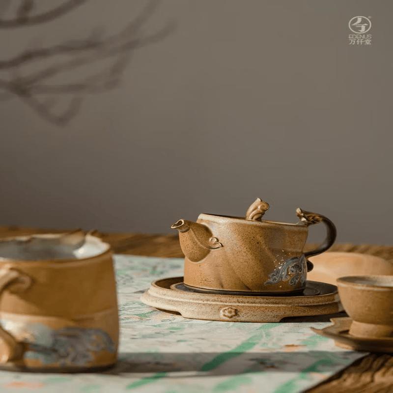 Edenus Dunhuang Co-branded Ceramic Kung Fu Tea Set