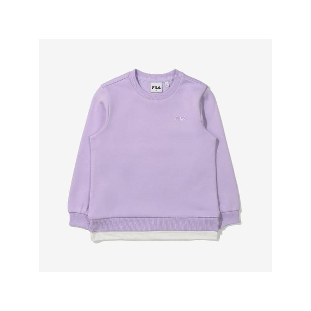 

[fila Kids] Детская толстовка с маленьким логотипом TOne On TOne Fk2poe3102x Lvd q0zFk2poe3102xLvd LAVENDE/100