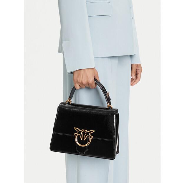 Bag PINKO Love One Top Handle Classic Light PE 25 PLTT 100066 A1UV Black