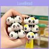 Adorable Silicone Panda Keychain Cute Stacking Animal Car Key Ring Cartoon Bag Charm