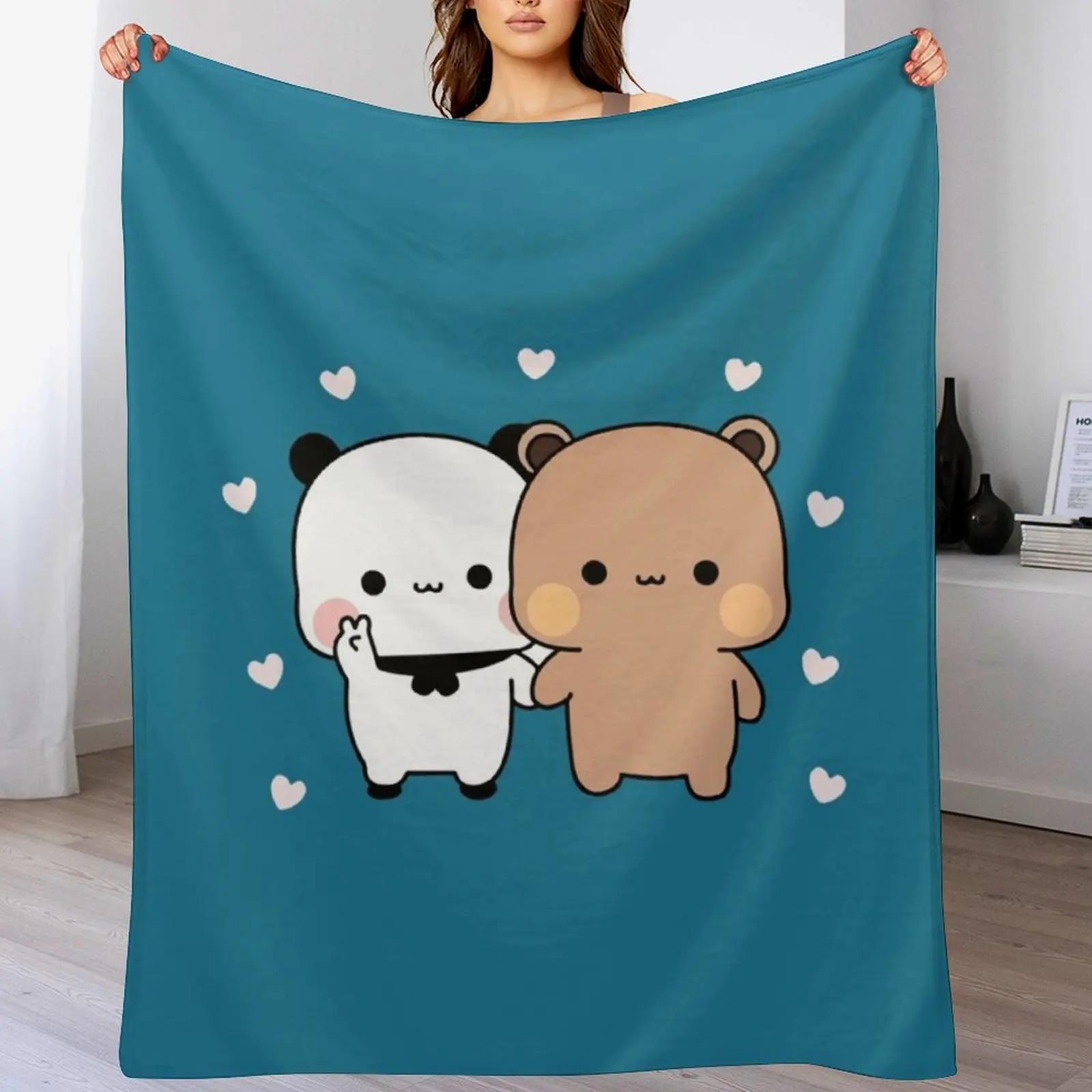

CUTE PANDA BEAR Premium Throw Blanket Soft Comfort Blanket for Reading Watching TV 102x76cm(40x30in)