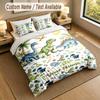 Dinosaur Theme Personalized 3Pcs Bedding Set Custom Text & Name 1 Sheet 2 Pillowcases Household Bedding 1pc