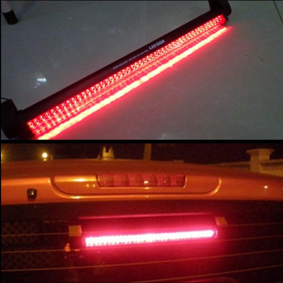 Red 40 LED Car Truck Third Brake Tail Light High Mount Stop Semaphore Lamp Strip