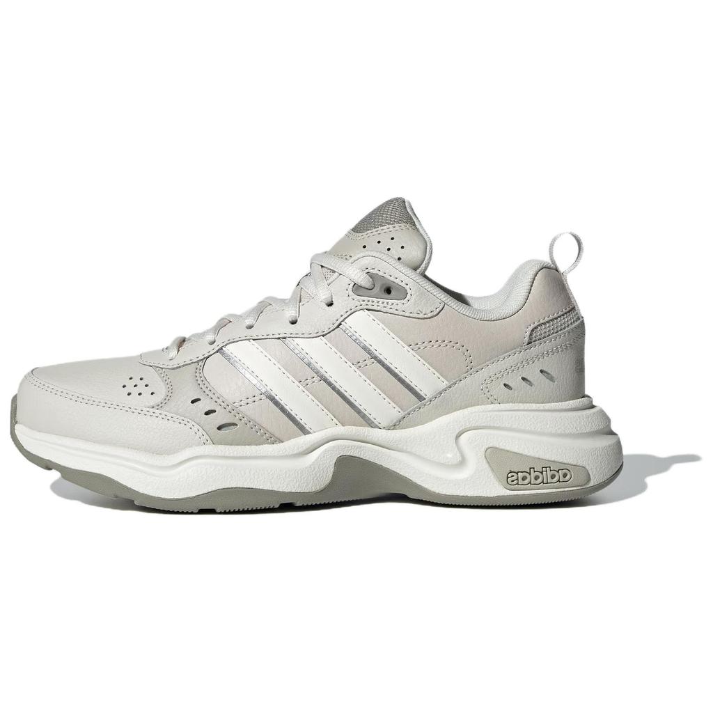 Adidas Leather Strutter Classic Retro Slip-Resistant Low-Top Dad Shoes Women Sneakers Gray IG6290