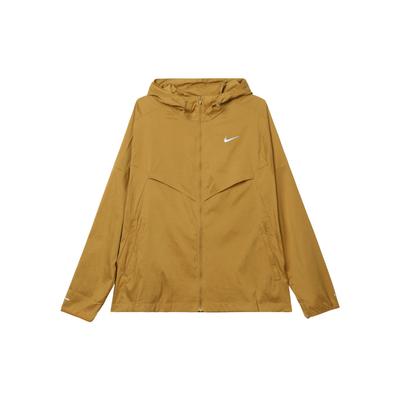 Windrunner einfarbige Laufjacke mit Kapuze Herrenjacke Kupfer FB7541-716