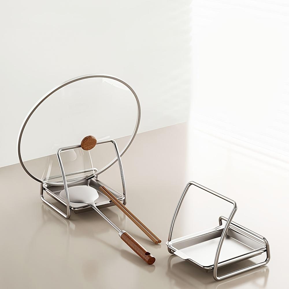 1PC High-grade Stainless Steel Spoon Holder, Lid Holder, Made of Stainless Steel, More Practical and Durable, Including Lid Holder