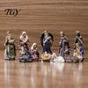 Christmas Home Decor 11 Pcs Nativity Scene Set, Resin Mini Figurines Tabletop Decor, Jesus Birth Holy Family Angel Shepherd Animals Statues, Religious