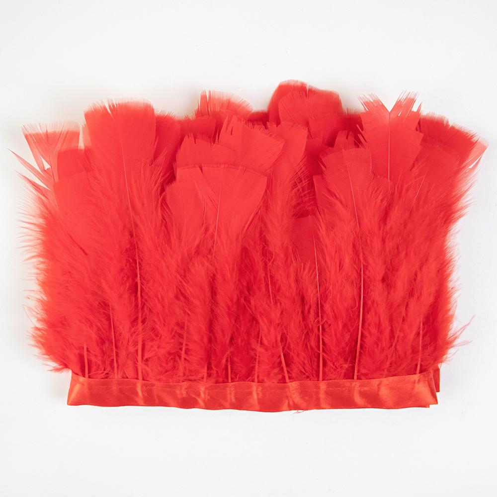 10-15cm Green Turkey Feather Trim Ribbon Fringe For Crafts Wedding Dress Decor Sewing Accessories Plumas 1Meter Long