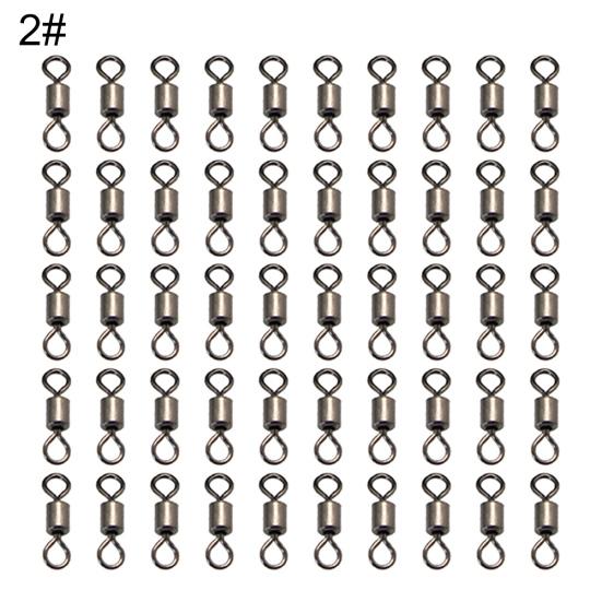 250 Stück Hochleistungs-Angel-Tonnendrehlwirbel Wälzlager Rollwirbel Ringverbinder Zubehör