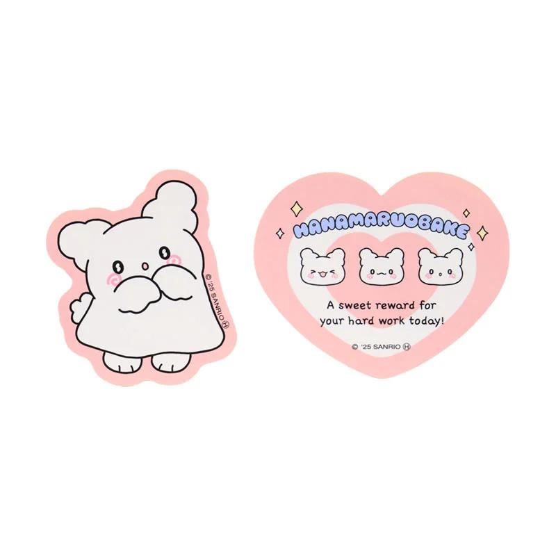Sanrio HANAMARU OBAKE Set of 2 Stickers ( Pastel Sweets Pop Pink ) Japan NEW