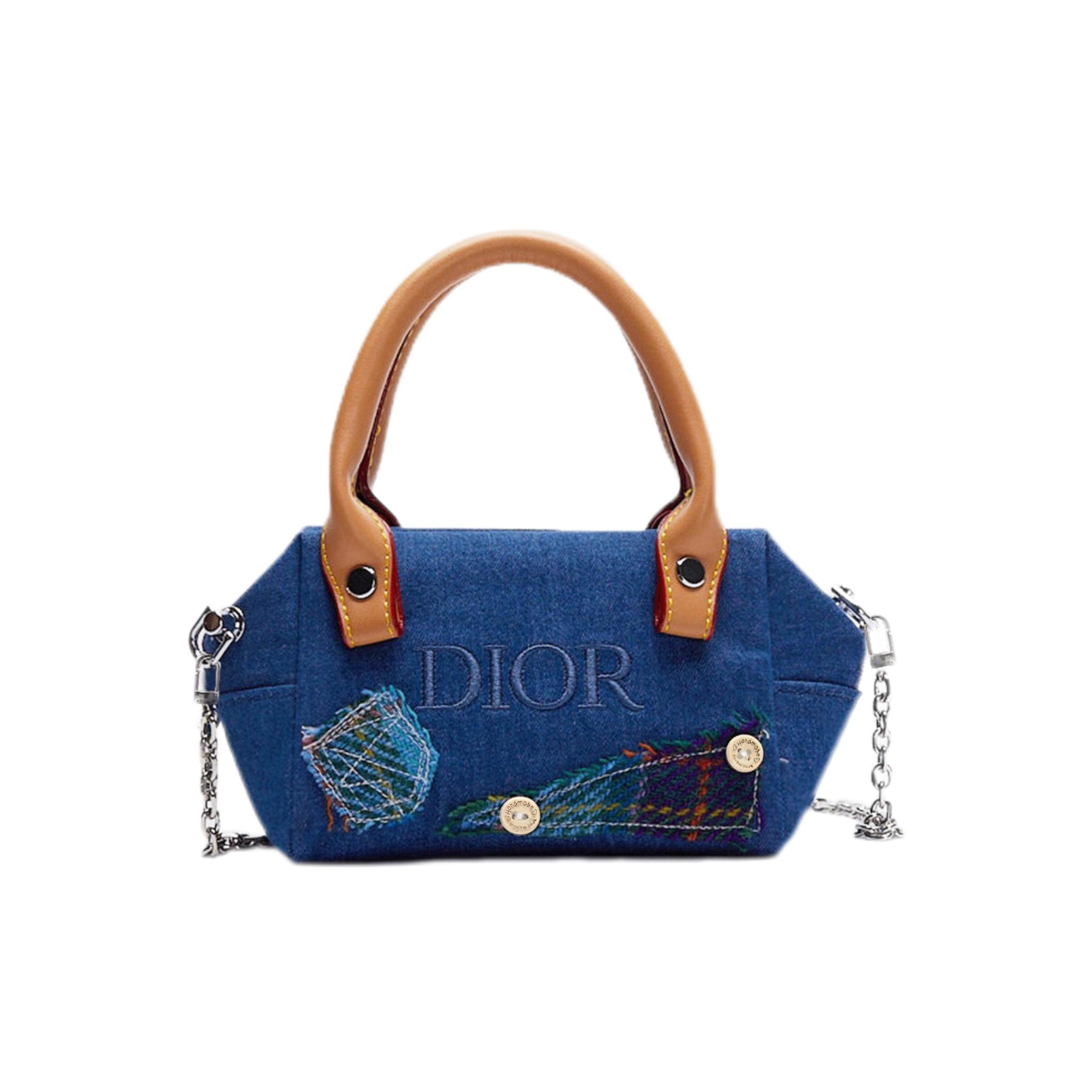 Ручная работа DIY Косметичка-ремейк в стиле Dior Blue
