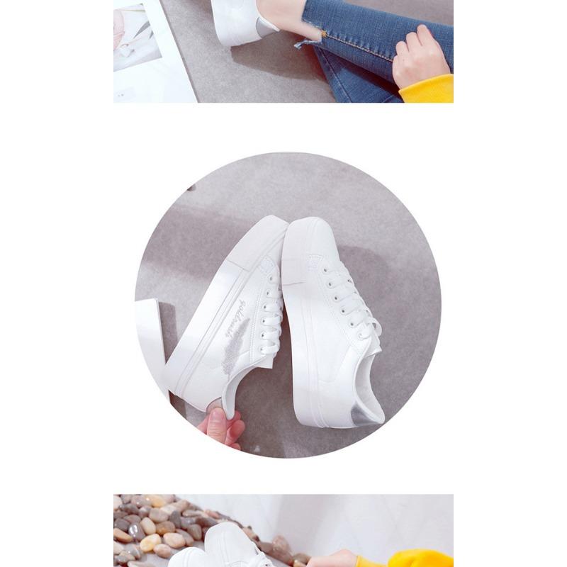 Spring and Autumn New White Shoes Female Casual Student Flat Shoes Versatile Canvas Shoes White Shoes