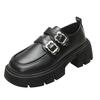 Damen-Loafer im britischen Stil 2025 Frühling und Herbst neu dicker Absatz Plateau Retro-Mode kleine Mary Janes kleine Lederschuhe
