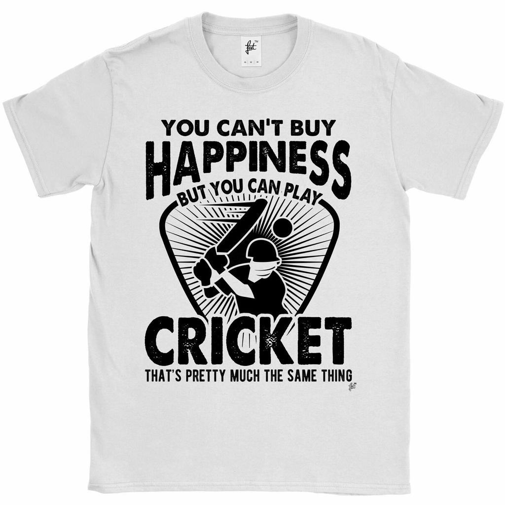 You Can't Buy Happiness But You Can Play Cricket Mens T-Shirt