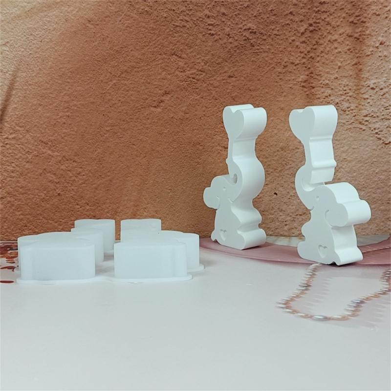 Elephant Balloon Silicone Candle Molds for Candle Soap Epoxy Resin Elephant Shape Silicone Molds for Gypsum Decoration