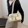 Trendy Womens Box Shaped Handbag With Polyester Interior For Casual Outings
