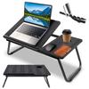 Foldable Adjustable Laptop Table Stand for Bed, Breakfast Desk [Stolik201]