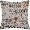 Hndy Throw Pillow Covers Coffee Font Pillow Case 18x18 Inch Cushion Cover for Home Party Decor