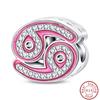 Brandneu Kupfer Metall 12 Tierkreis Glänzend Prinzessin Rosa Glücksbringer Perlen Komponenten Perlen Komponenten 3mm Do It Yourself Perfektes Geschenk Hohe Qualität Fein