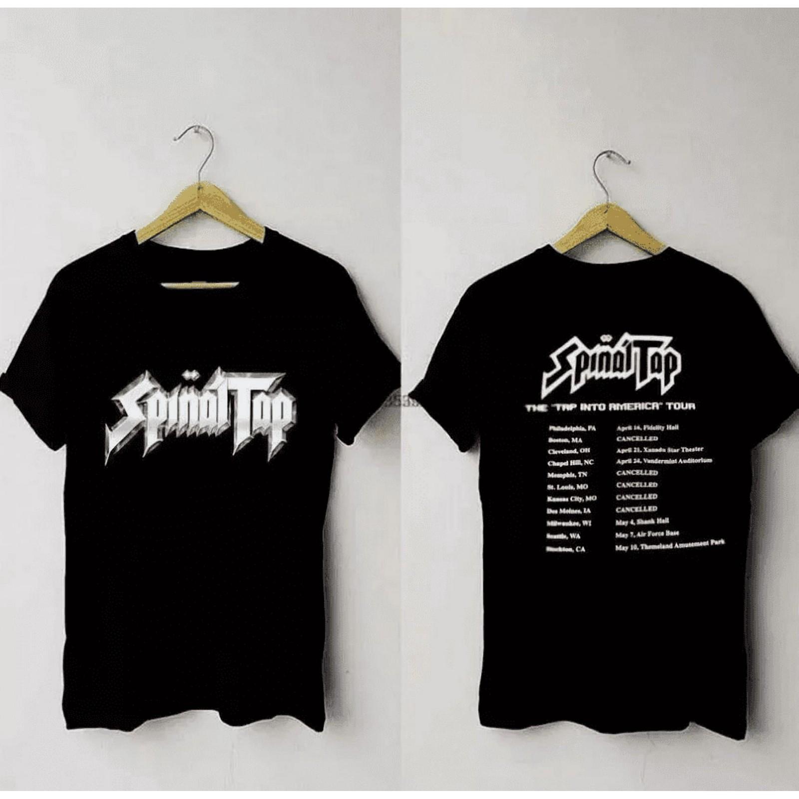 Vintage Spinal Tap Tour Band Black T-Shirt Rock Band Shirt XL