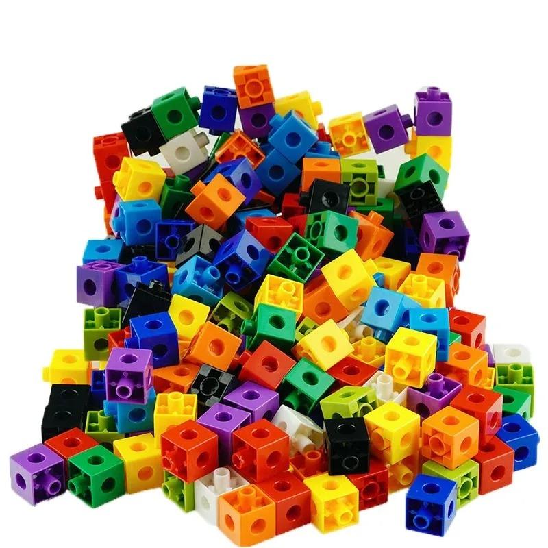 100Pcs Linking Cubes Counting Cubes, Colorful Math Cubes, Math Manipulatives Classroom Learning Supplies Activities Toys (Clas 5