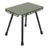 Portable Folding Stool Lightweight Aluminum Oxford Fabric Seat Cushion 330.7lbs Load Bearing Fishing Camping Chair for Hiking