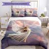 Set Biancheria da Letto Stile Gotico Traspirante Copripiumino con Federe Biancheria da Letto Decorativa per Camera da Letto Decorazione Casa Regalo di Compleanno