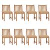 Day and Night - Day and Night Garden Chairs 8 Units Solid Teak Wood with Cushions
