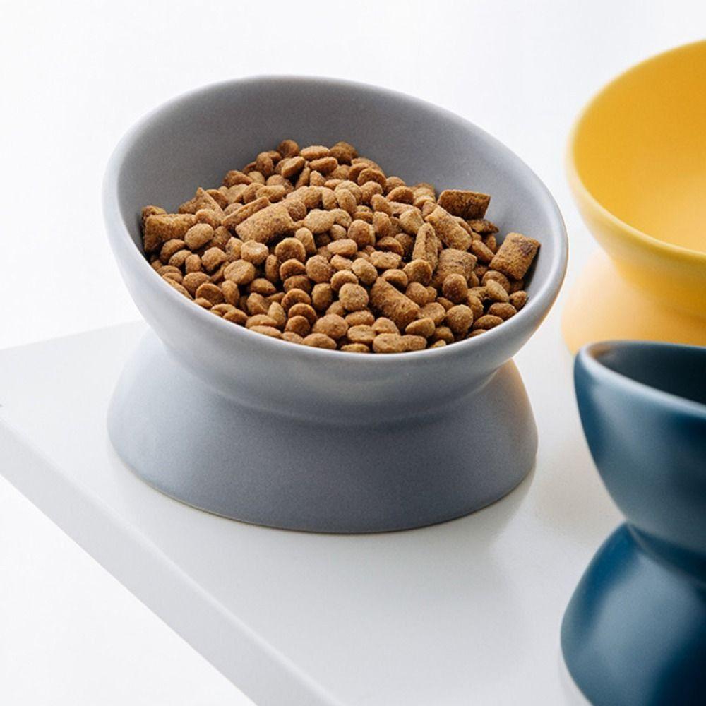 Minimalist Cat Bowl Protect The Cervical Dog Cat Food Bowl Pet Water Bowl Cats Eating Supplies