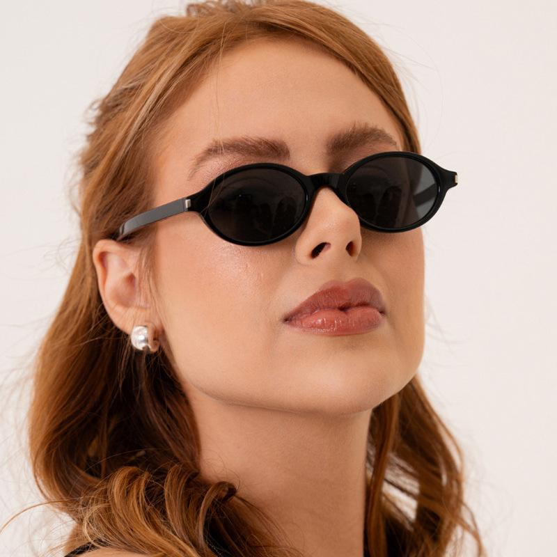 European American Style Sunglasses Men Oval Shape UV400 Protection Women's Sunglasses Vintage Style Trendy Sun Glasses