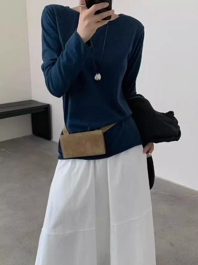 Suede Phone Bag Vintage Crossbody Sling Chest Pack with Flap Closure Shoulder Purse