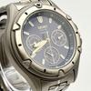 [USED] Working SEIKO SOLAR TITANIUM Chronograph Watch with Blue Dial