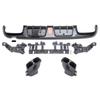 2015-2018 Mercedes-Benz C-Class W205 Brabus Rear Diffuser Kit with Exhaust Tips