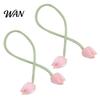 Versatile Curtain Ties 2Pcs Tulip Bud Ties, Decorative Tiebacks, Flower High-end Fabric Buds Soft Rope Tiebacks for Bedroom Curtains Patio Drapes